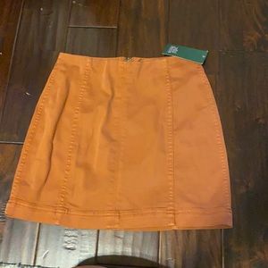 orange target skirt